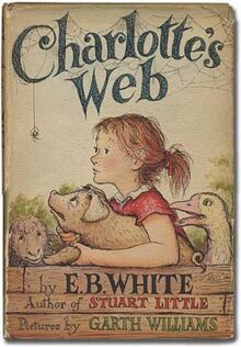 Cover art for the book Charlotte's Web written by E. B. White