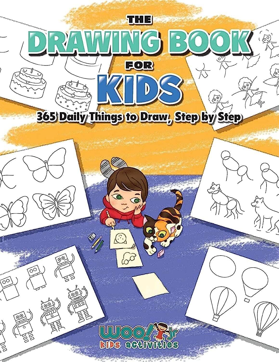 Cover art for the book The Drawing Book for Kids 365 Daily Things to Draw